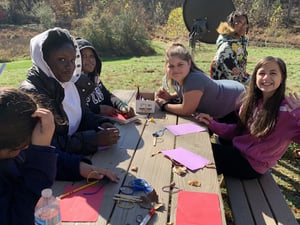 Students learning outside 2